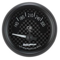 Auto Meter GT Series Oil Temperature Gauge 2-1/16" Carbon Fiber 140-300°F AU8048