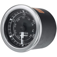 Auto Meter Chrono Series Pressure Gauge 2-1/16" Black Dial Electric 0-30 psi