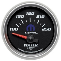 Auto Meter Mopar Water Temperature Gauge 2-1/16" Black/Silver 100-250°F AU880016
