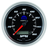 Auto Meter Mopar Speedometer 5" In-Dash Black/Silver Programmable 0-160 mph LCD