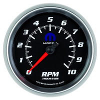 Auto Meter Mopar Tachometer3-3/8" Black/Silver 0-10,000 rpm Electrical In-Dash