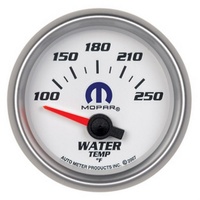 Auto Meter Mopar Water Temperature Gauge 2-1/16" White/Silver 100-250°F AU880030