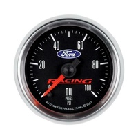 Auto Meter for Ford Racing Oil Pressure Gauge 2-1/16" Black Dial Electric 0-100 psi