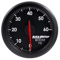 Auto Meter AirDrive Series Boost Gauge 2-1/16" Black Electric 0-60 psi AU9160-T