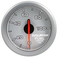 Auto Meter AirDrive Series Fuel Pressure Gauge 2-1/16" Silver Electric 0-100 psi