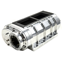 Billet 8-71 Blower With 2-Lobe Cast Rotors New Cast Case Polished