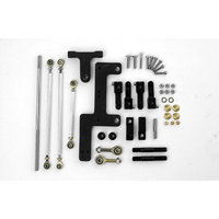 Dual Carb Linkage Kit Suit 4160 Holley & Edelbrock/Carter Carburettors Inline Mount