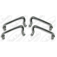 Bob Drake Stainless Steel Bonnet Handles 1934-36 for Ford Car & 1935-37 for Ford Pickup