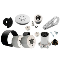 Blower Drive Service Blower Drive Kit 8mm Pitch Suit for Ford 302 351 Cleveland V8, 1V Pulley With 6-71 & 8-71, Polished BDSDK-5111