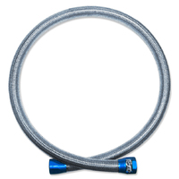 Autotecnica Braided 100cm Hose To Suit 1/2″ ID With Blue Clamps BHAN10