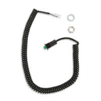 B&M Momentary Switch Green Button Spiral Cord