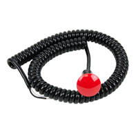 B&M Switch Push Button Momentary Launch Nitrous Trans-Brake Plastic Red 12 Amps with Spiral Cord Each