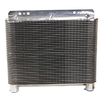 B&M Universal SuperCooler - Polished Rated At 20,500 BTU, 11" x 8-1/2" x 1-1/2" (280 x 216 x 38mm), 1/2" NPT