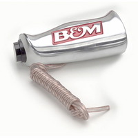 B&M Universal T- Handle Brushed Aluminium With Button Suit L/H Drive