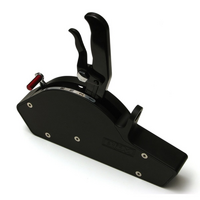 B&M Stealth Pro Bandit Race Shifter Fits Powerglide, Black anodised, lightweight mechanism, Blade style handle, Kit