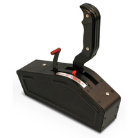 B&M Stealth Pro Ratchet Shifter for 3 & 4 speed GM, for Ford & Chrysler transmissions, Pistol grip, Black
