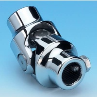 Borgeson Polished Stainless Steel Universal Joint for Holden Torana 9/16" x 9/16" Including Cotter Pin BOR127979