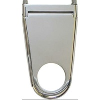 Borgeson 3" Polished Billet Aluminium Column Drop - Solid Fits 2" Dia Steering Columns BOR911203