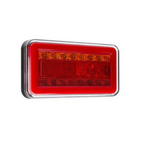 Roadvision LED Rear Combination Trailer Lamp 10-30V Stop/Tail/Ind/Ref Glow Park 150x80mm Twin Pack Pair BR151LR