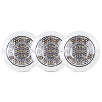 Roadvision LED Stop/Tail Lamp 10-30V Red Lens Recessed Mnt Round 134mm BR170CR