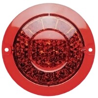 Roadvision LED Stop/Tail Lamp 10-30V Red Lens Recessed Mnt With Reflector Round 134mm BR170RR