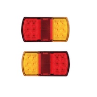 Roadvision LED Rear Combination Lamp Kit 12V Stop/Tail/Ind/Ref Surface Mount 150x80mm Twin Pack BR207LR