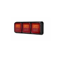 Roadvision LED Rear Combination Tail Light 10-30V Stop/Tail/Ind x3 Glow Park 274x100mm Each BR274ARW