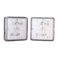 Roadvision LED Rear Combination Tail Light Kit 12V Stop/Tail/Ind 81x81x20mm Twin Stud Mount Pair BR80LR