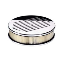 Billet Specialties Ribbed Air Cleaner Round 10X3 BS15220