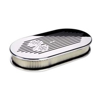 Billet Specialties Milled GM Flag Large Oval Filt BS15427