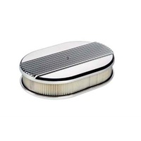Billet Specialties Ribbed Air Cleaner Small Oval BS15630