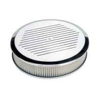 Billet Specialties Ribbed Air Cleaner Round 14X3 BS15820