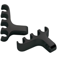 Billet Specialties Lead Separators 4-Wire Black Pr BS69784