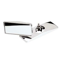 Billet Specialties Int/Ext Mirror Heads Rectangl BS73420