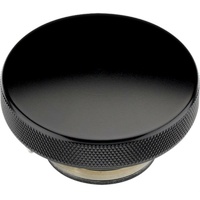Billet Specialties Black Radiator Caps Pla BSBlack75120