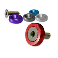 BILLET WASHER/BOLT SET 5x6mmx20mm and 5x6mmx25mm PURPLE