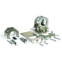 Competition Engineering Housing Mounts Gold Iridited Floating Bolt-On Axle Tube 3in. Outside Dia. Kit