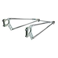 Competition Engineering Wheel-E-Bars Chrome Plated Finish Bolt-On Kit