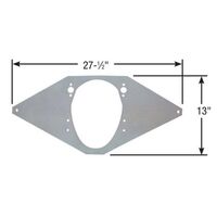 Competition Engineering Motor Plate Front Aluminium 0.250in. Thick Chevrolet Small Block 90 Degree V6 Each