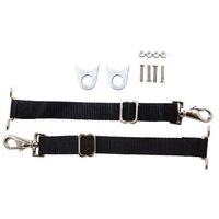 Competition Engineering Door Limiter Straps Nylon Webbing Quick-Disconnect Ends Adjustable Hardware Pair