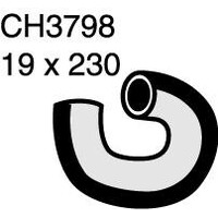 Mackay Rubber Bottom Radiator Hose for BMW M30 60 70 40 CH3798