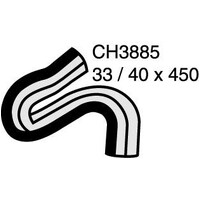 Mackay Rubber Top Radiator Hose for Saab 9-5 3.0L V6 Turbo CH3885