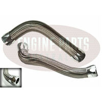 Silver Braided Radiator Hose Kit Silver Ends Holden Commodore VE 6.0 6.2 V8