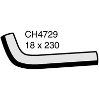 Mackay Rubber bottom radiator hose for Toyota 3L Diesel 1997-03 CH4729