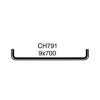 Mackay Rubber bottom radiator hose for Holden HG 161 186 cid CH791
