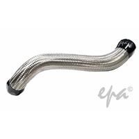 Silver Braided Top Radiator Hose Black Ends for Ford Cleveland V8 XW XY 302 351