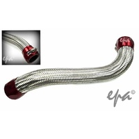 Silver Braided Top Radiator Hose Red Ends for Ford Cleveland V8 XW XY Falcon 302 351