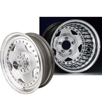 Centerline Convo Pro Wheel Satin/Polished 15x 3.5 4 x 4.25 Bolt Circle 1.75 For Holden Early For Chevrolet Backspace Each