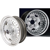 Centerline Convo Pro Wheel Satin/Polished 15x7.5 5 x 4.50 for Ford Bolt Circle 5.00 Backspace Each