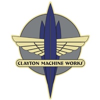 Clayton Machine Works Clayton Machine Works Logo Tin Sign CLA-CMW-SIGN